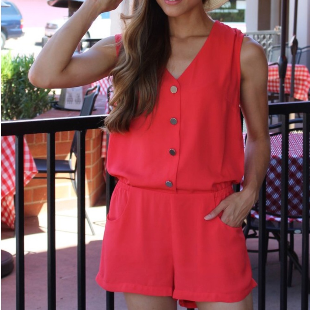 Red romper